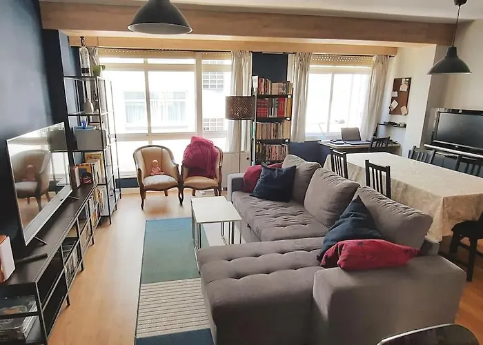 Vibes Coruna- Moderna En Eiris Lägenhet